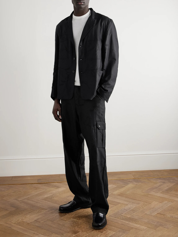  Kardo - Straight-leg Wool Trousers - Men - Black - M 