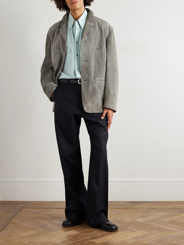  Lemaire - Brushed-suede Jacket - Men - Gray - M 