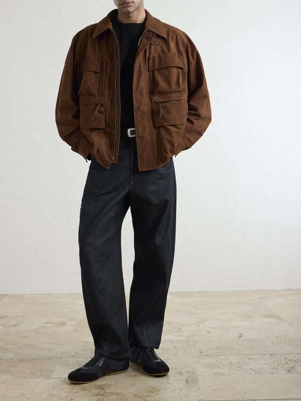  Lemaire - Reporter Nubuck Jacket - Men - Brown - L 