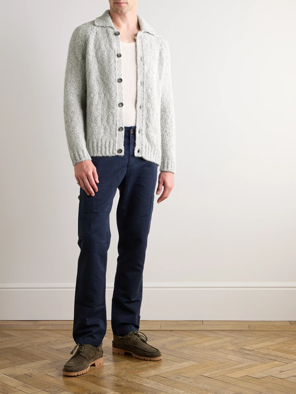  Mr P. - Alpaca-blend Cardigan - Men - Gray - L 