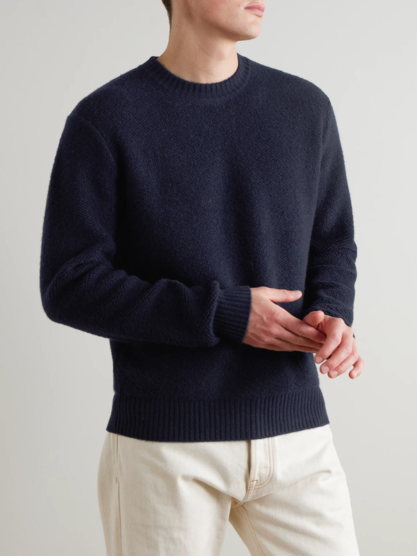  Mr P. - Cashmere Sweater - Men - Blue - Xs 