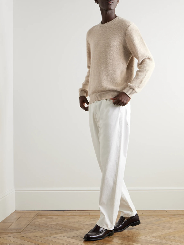  Mr P. - Cashmere Sweater - Men - Neutrals - S 