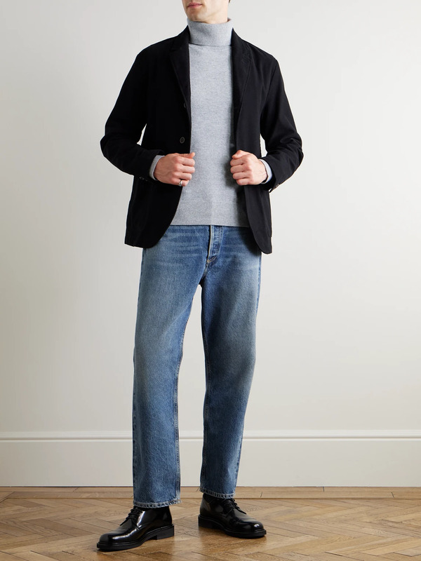  Mr P. - Clyde Cashmere Rollneck Sweater - Men - Gray - S 