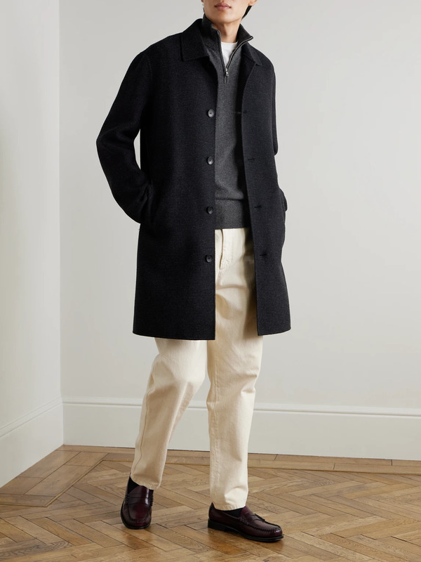  Mr P. - James Cashmere Half-zip Sweater - Men - Gray - S 