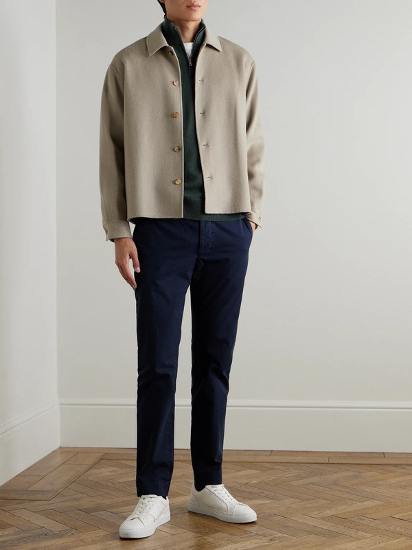  Mr P. - James Cashmere Half-zip Sweater - Men - Green - Xs 