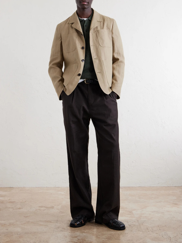  Mr P. - Linen Blazer - Men - Neutrals - 36 