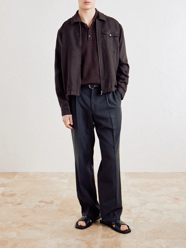  Mr P. - Linen Jacket - Men - Brown - Xs 