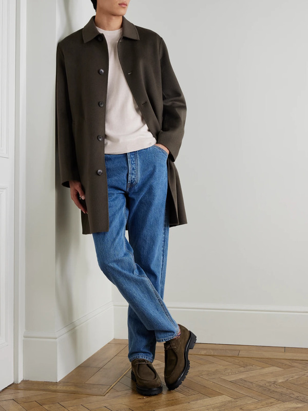  Mr P. - Rib-detailed Merino Wool Sweater - Men - Neutrals - S 