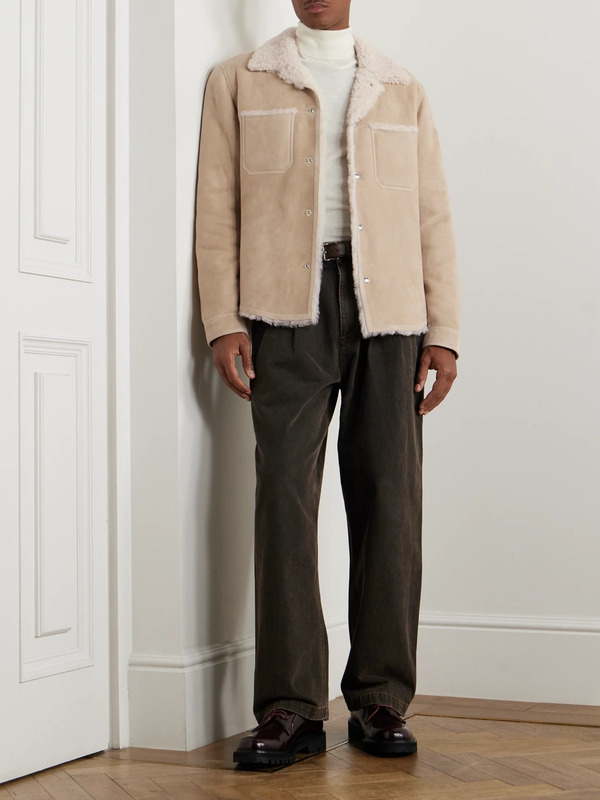  Mr P. - Shearling Jacket - Men - Neutrals - S 