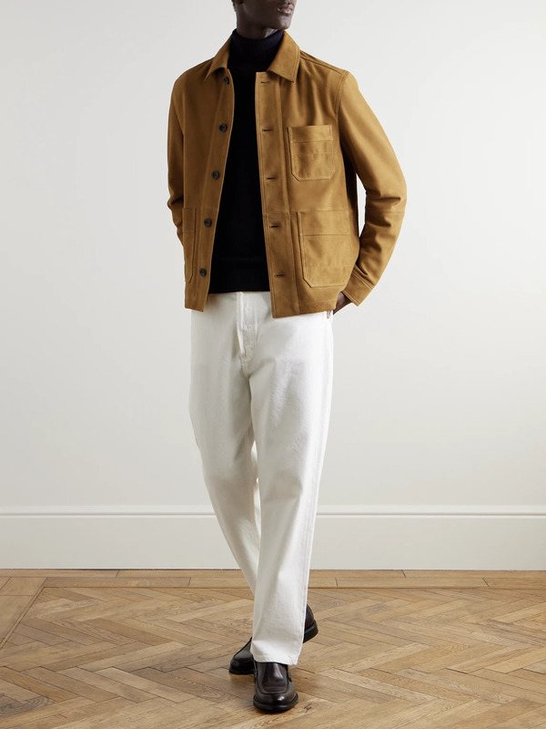  Mr P. - Suede Chore Jacket - Men - Brown - Xs 