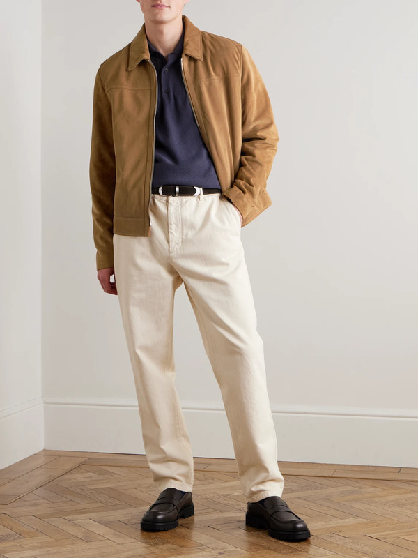  Mr P. - Suede Coach Jacket - Men - Brown - Xs 