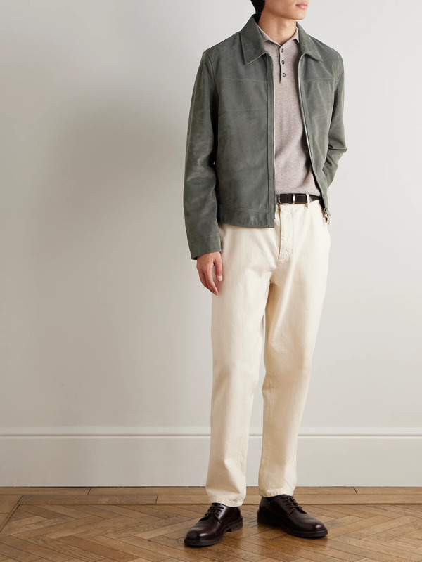  Mr P. - Suede Coach Jacket - Men - Gray - Xs 