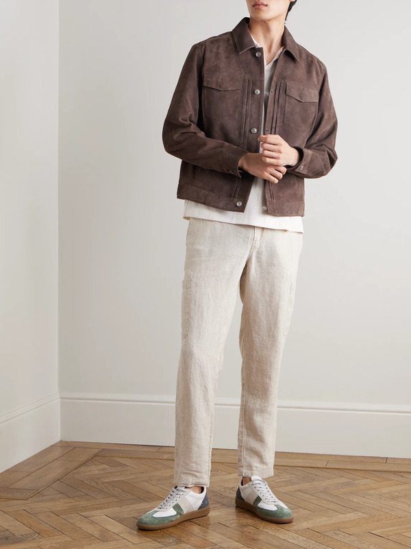  Mr P. - Suede Jacket - Men - Brown - Xl 