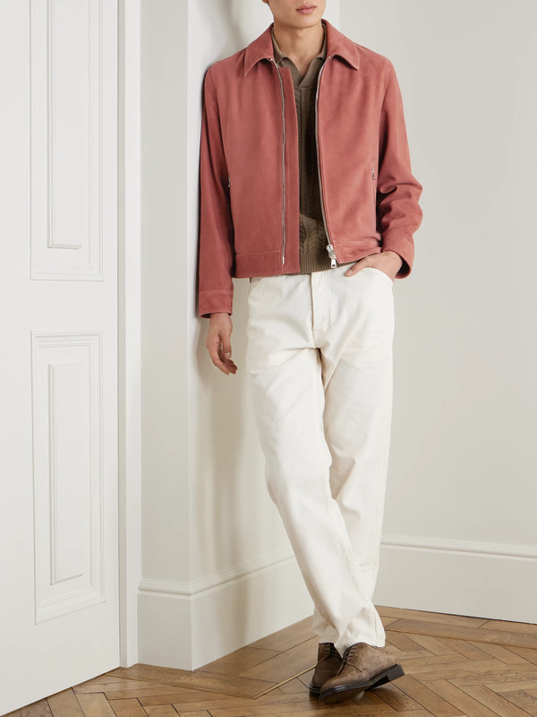 Mr P. - Suede Jacket - Men - Red - M 