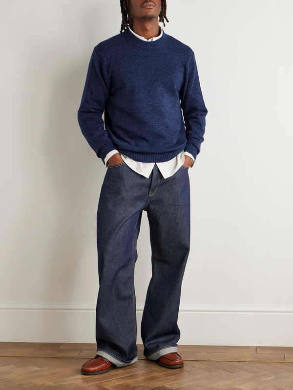  Mr P. - Wool And Cashmere-blend Sweater - Men - Blue - Xs 