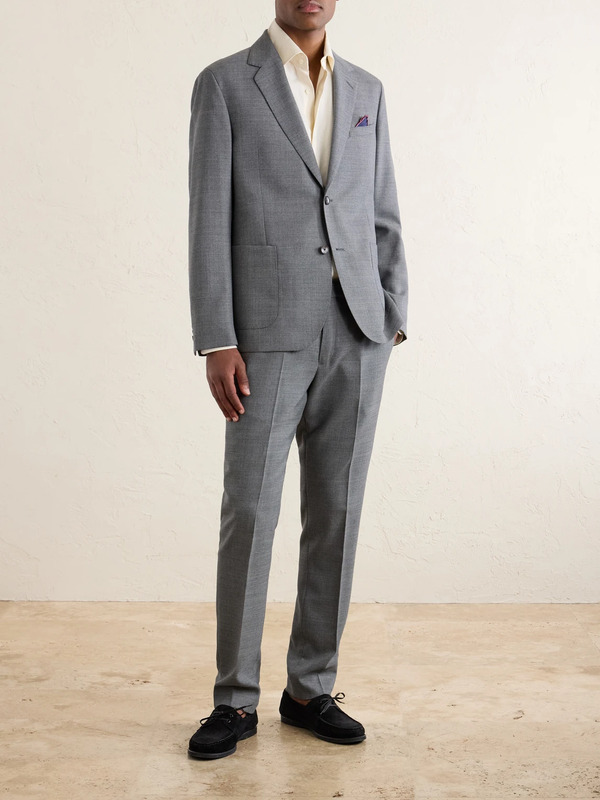  Mr P. - Wool-hopsack Suit Jacket - Men - Gray - 36 