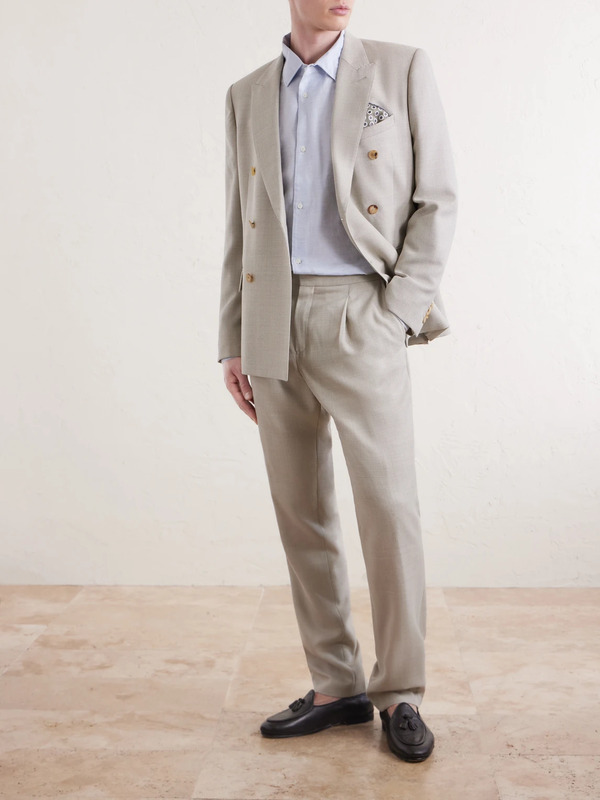  Mr P. - Wool Suit Trousers - Men - Neutrals - 28 