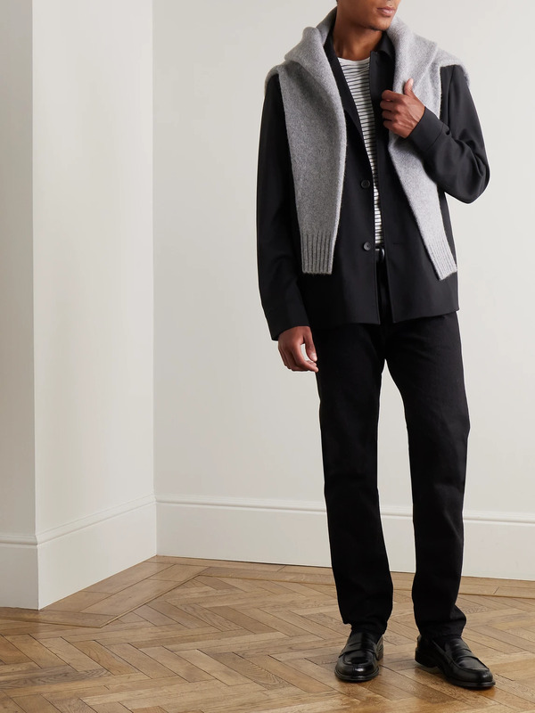  Mr P. - Wool-twill Overshirt - Men - Black - Xxl 