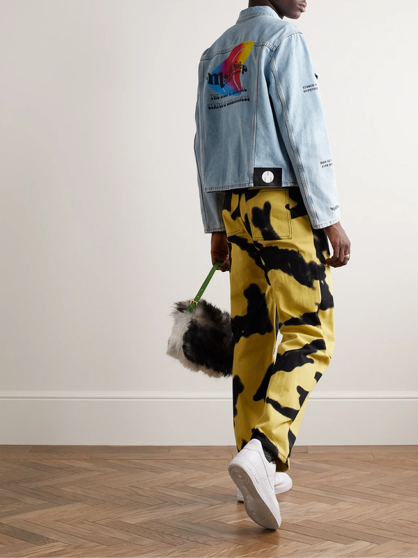  Msftsrep - Logo-print Denim Jacket - Men - Blue - M 