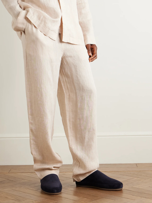  Mulo - Shearling-lined Suede Slippers - Men - Blue - Uk 7.5 