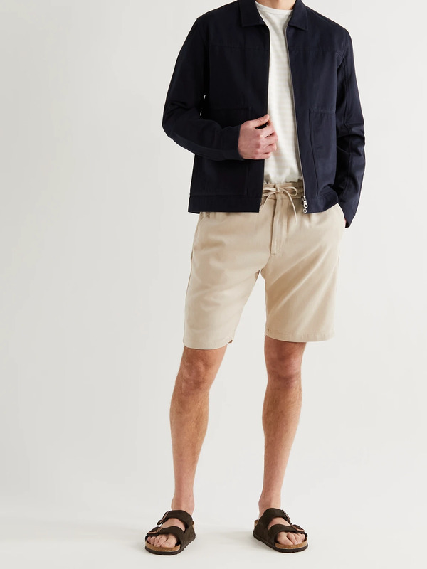  Nn07 - Seb Lyocell Drawstring Shorts - Men - Neutrals - Uk/us 36 