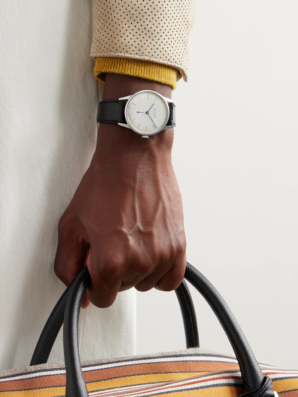  Nomos Glashütte - Orion Neomatik Limited Edition Automatic 36.4mm Stainless Steel And Leather Watch, Ref. No. 395.s1 - Men - White 