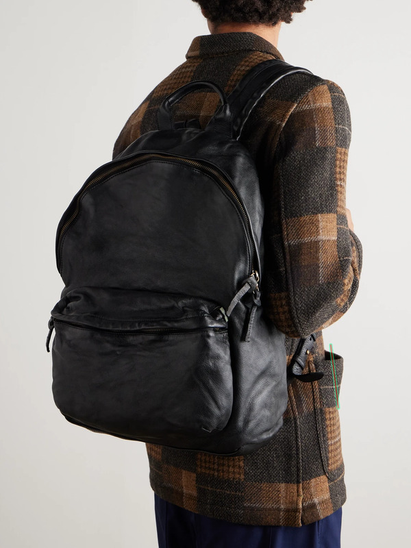  Officine Creative - Ignis Leather Backpack - Men - Black 