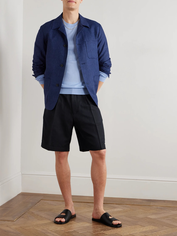  Paul Smith - Logo-embroidered Merino Wool Sweater - Men - Blue - Xl 