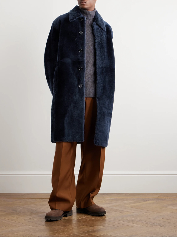  Paul Smith - Shearling Jacket - Men - Blue - S 