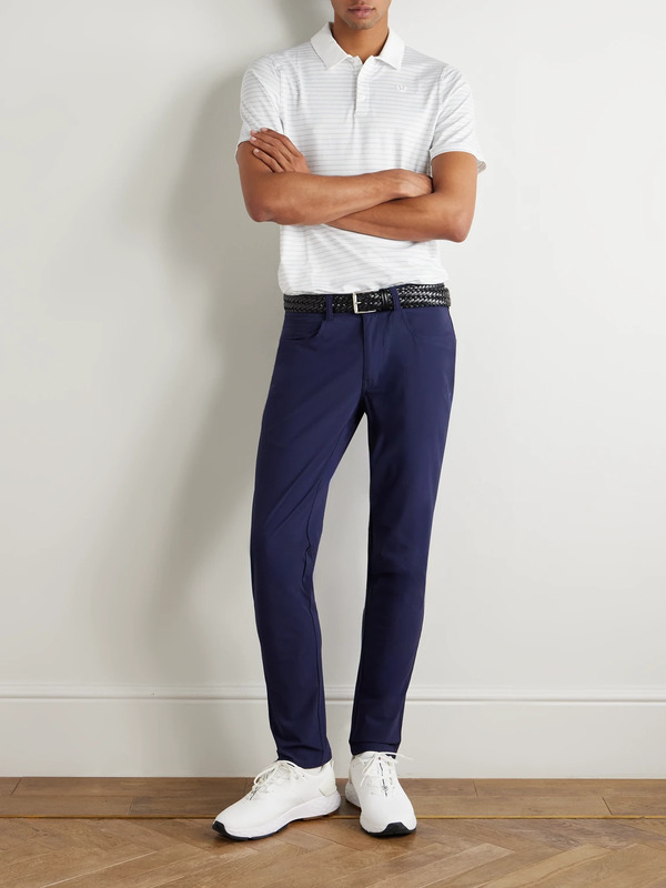  Peter Millar - Bingham Performance Slim-fit Straight-leg Tech-shell Golf Trousers - Men - Blue - Uk/us 30 