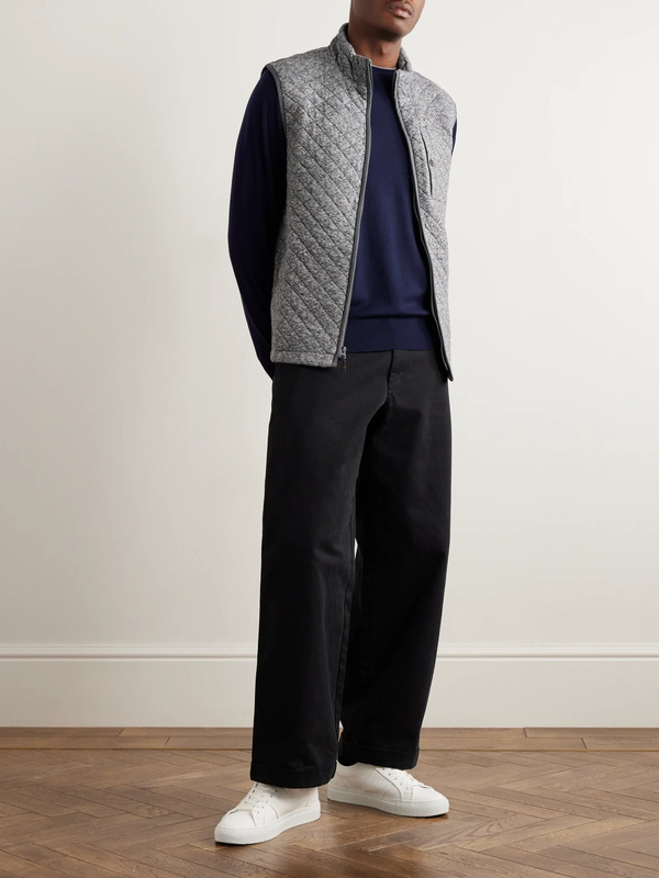  Peter Millar - Excursionist Flex Merino Wool-blend Sweater - Men - Blue - S 