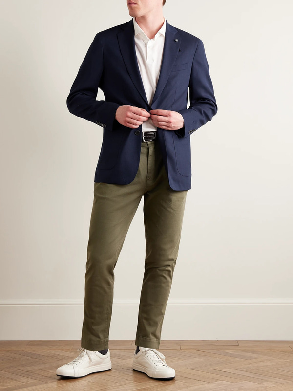  Peter Millar - Excursionist Flex Unstructured Wool-blend Blazer - Men - Blue - Uk/us 40 