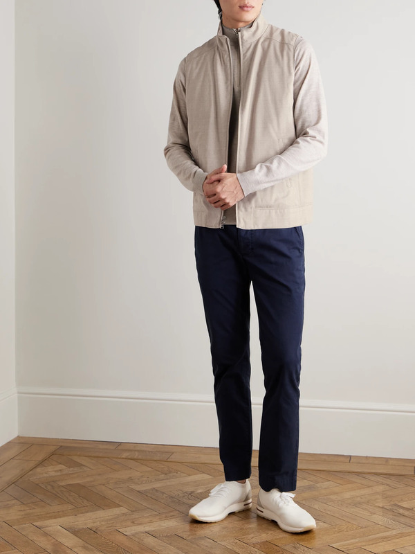  Peter Millar - Excursionist Lite Padded Wool Gilet - Men - Neutrals - L 