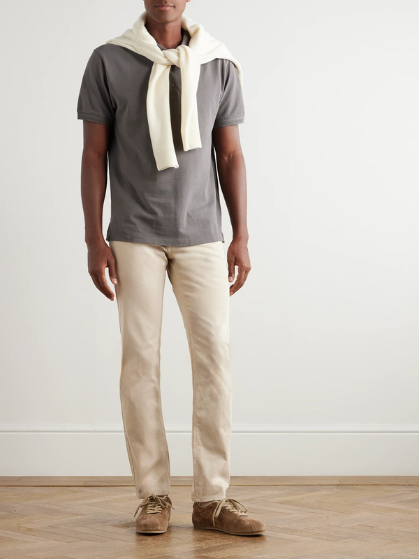  Peter Millar - Wayfare Slim-fit Stretch-tencel™ And Cotton-blend Twill Trousers - Men - Neutrals - Uk/us 30 