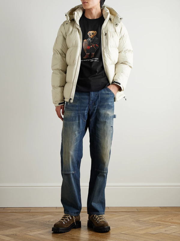  Polo Ralph Lauren - Gorham Logo-embroidered Quilted Recycled-ripstop Hooded Down Jacket - Men - Neutrals - S 