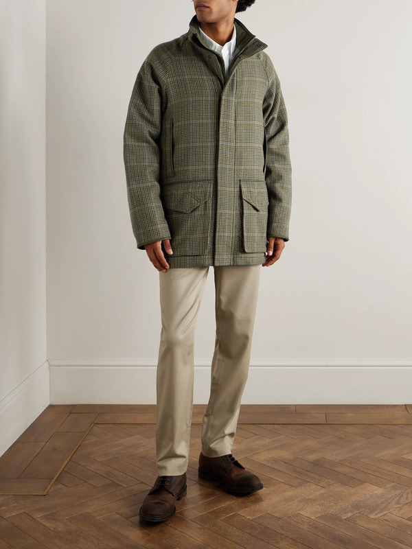  Purdey - Tom Checked Wool-tweed Coat - Men - Brown - S 
