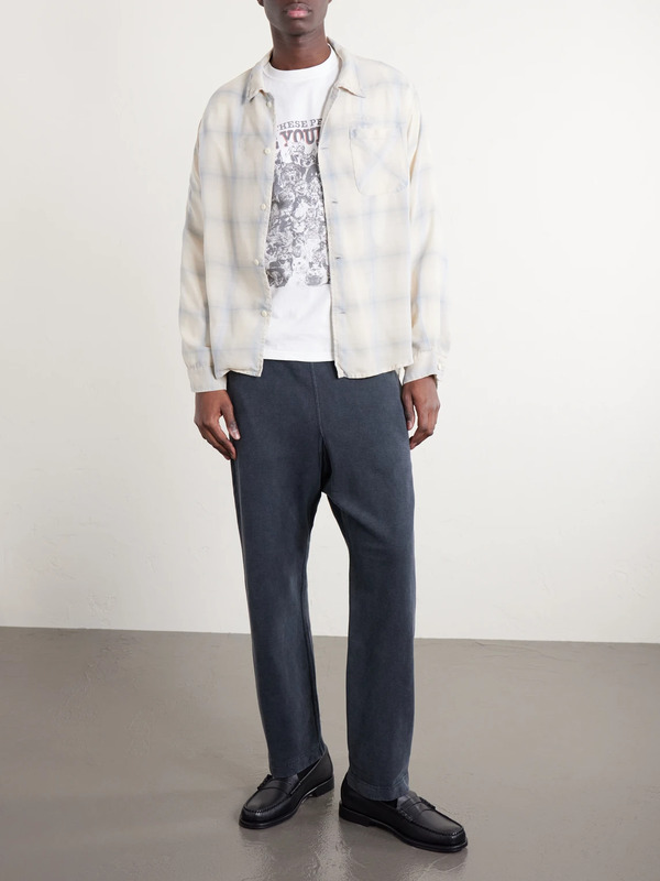  Remi Relief - Viyella Checked Wool-blend Shirt - Men - Blue - S 