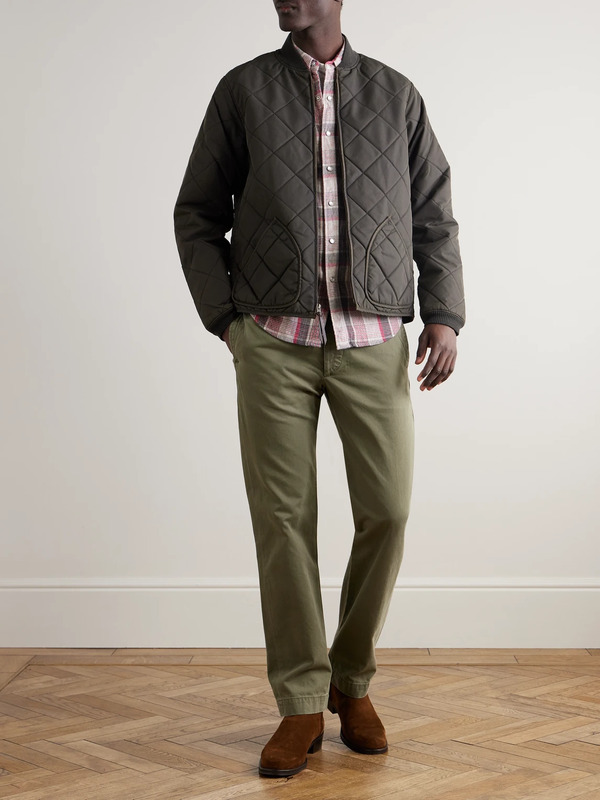  Rrl - Benton Quilted Recycled-shell Bomber Jacket - Men - Black - S 