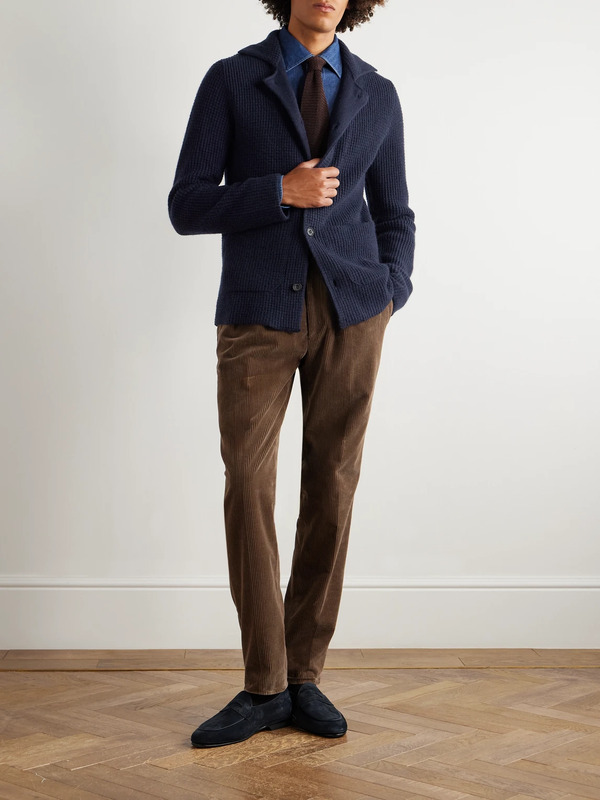  Rubinacci - Cashmere Cardigan - Men - Blue - It 54 