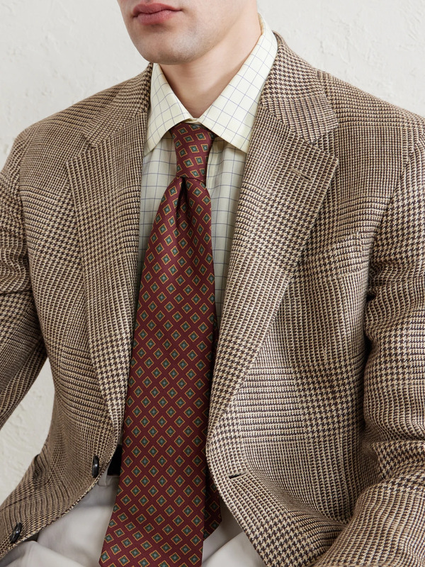  Rubinacci - 9cm Printed Silk-twill Tie - Men - Red 