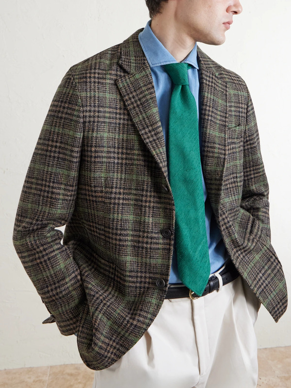  Rubinacci - 9cm Silk Tie - Men - Green 