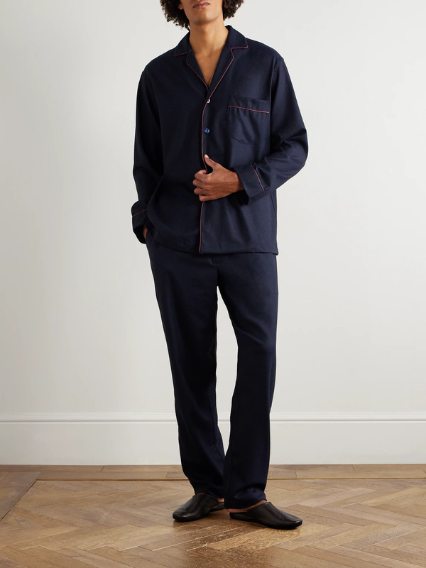  Rubinacci - Cotton Pyjama Set - Men - Blue - S 
