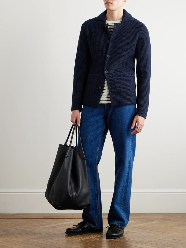  Rubinacci - Waffle-knit Cashmere Cardigan - Men - Blue - It 50 