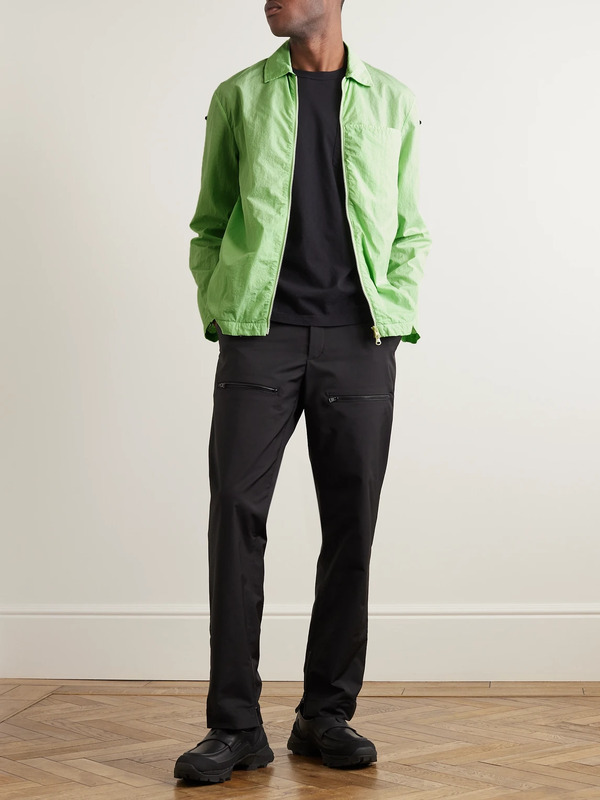  Saif Ud Deen - Garment-dyed Shell Overshirt - Men - Green - S 