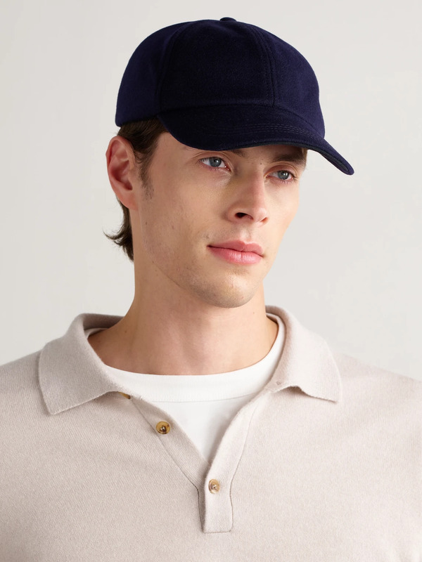  Sease - Cashmere Baseball Cap - Men - Blue 