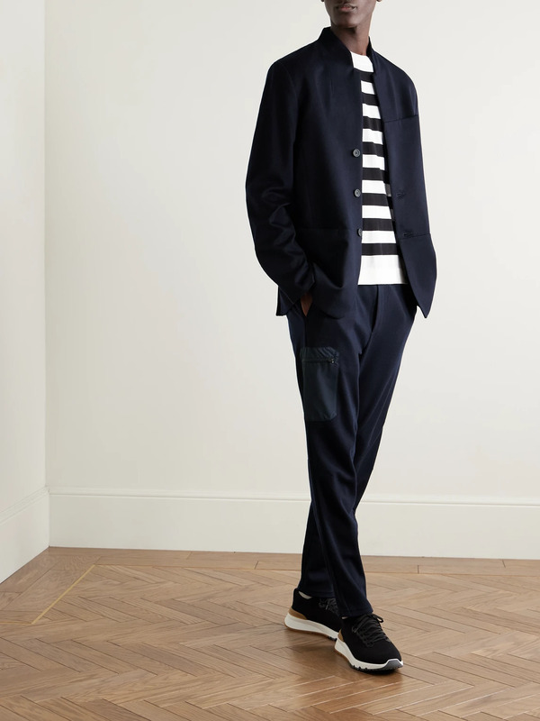  Sease - Ellen 2.0 Unstructured Wish® Virgin Wool And Cashmere-blend Felt Blazer - Men - Blue - S 