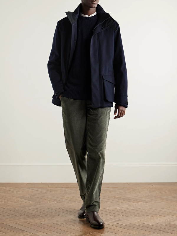  Sease - Uptown Padded Cashmere Field Jacket - Men - Blue - S 