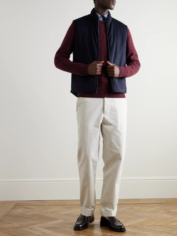  Sid Mashburn - Reversible Padded Cashmere-flannel And Shell Gilet - Men - Blue - Xl 