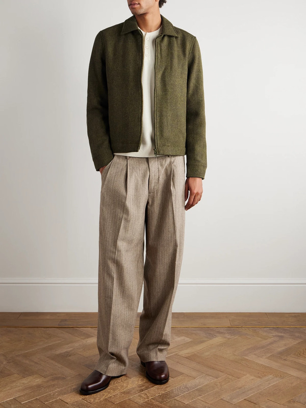  Sid Mashburn - Scrambler Harris Wool-tweed Jacket - Men - Green - S 