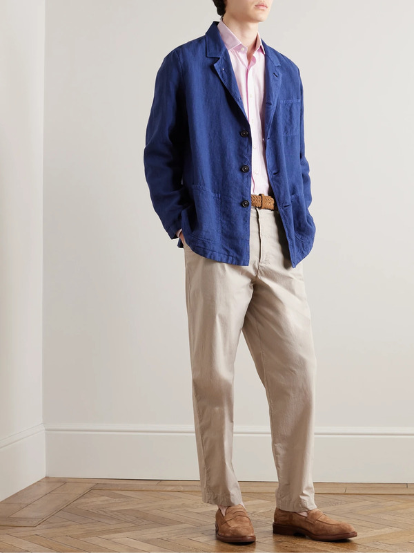  Sid Mashburn - Textured-cotton Shirt - Men - Pink - Uk/us 16.5 